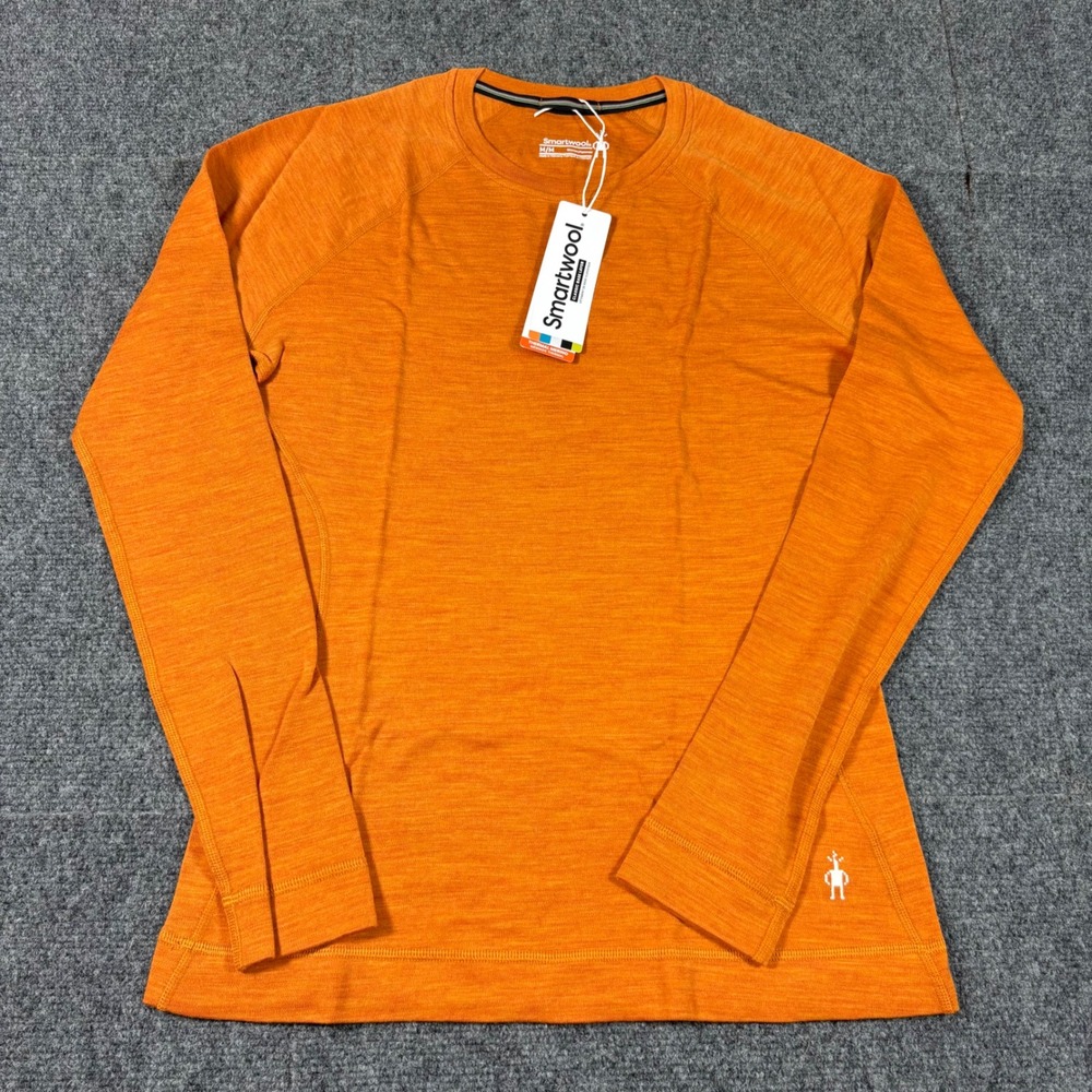Smartwool Merino 250 Base Layer Crew Women's M Marmalade Heather Orange SW016369 - Picture 2 of 12